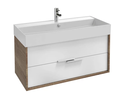 Тумба дуб табак/белый 99,9 см Jacob Delafon Vivienne EB1585-E52-N18