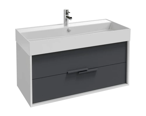 Тумба белый/насыщенный серый матовый 99,9 см Jacob Delafon Vivienne EB1585-N18-M76