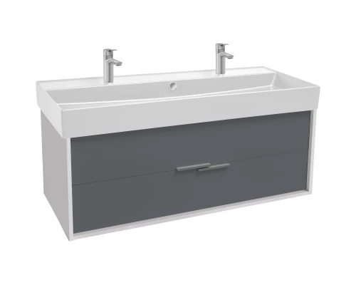 Тумба белый глянец/серый матовый 119,9 см Jacob Delafon Vivienne EB1669-J5-J54