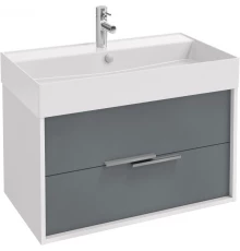 Тумба белый глянец/серый матовый 79,9 см Jacob Delafon Vivienne EB1667-J5-J54