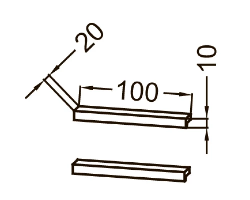 Пара ручек для полуколонны насыщенный серый сатин Jacob Delafon Vivienne EB1579-S40