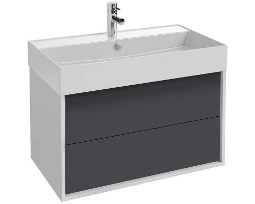 Тумба белый/насыщенный серый матовый 79,9 см Jacob Delafon Vivienne EB1584-N18-S40