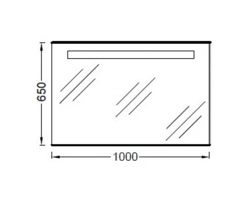 Jacob Delafon Formilia EB1042-NF Зеркало с подсветкой, часами, Анти-Пар, 100*65 см