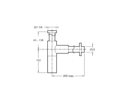 Jacob Delafon E78291-CP Сифон для раковины