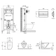 Комплект подвесной унитаз Jacob Delafon Modern Life E77725-0 + E77168-0 + система инсталляции Jacob Delafon E29025-NF + E4316-CP