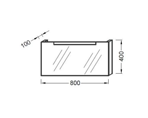 Jacob Delafon Stillness EB120-NL Зеркало 80 x 40 см