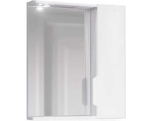 Зеркальный шкаф 49,8x70 см белый R Jorno Moduo Slim Mod.03.50/W