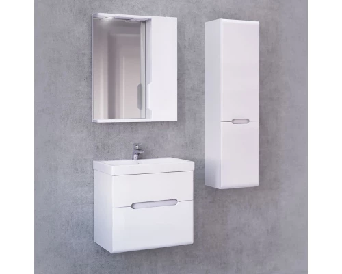 Зеркальный шкаф 49,8x70 см белый R Jorno Moduo Slim Mod.03.50/W