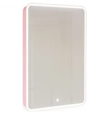 Зеркальный шкаф 45,5x85,5 см розовой иней R Jorno Pastel Pas.03.46/PI