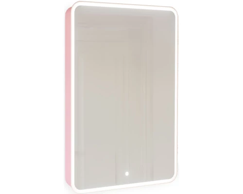 Зеркальный шкаф 45,5x85,5 см розовой иней R Jorno Pastel Pas.03.46/PI
