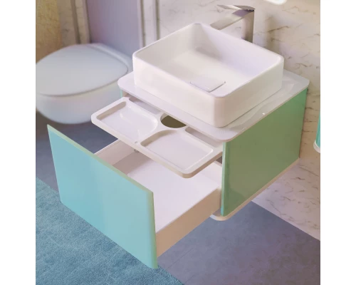 Тумба бирюзовый бриз 57,4 см Jorno Pastel Pas.01.58/P/BL