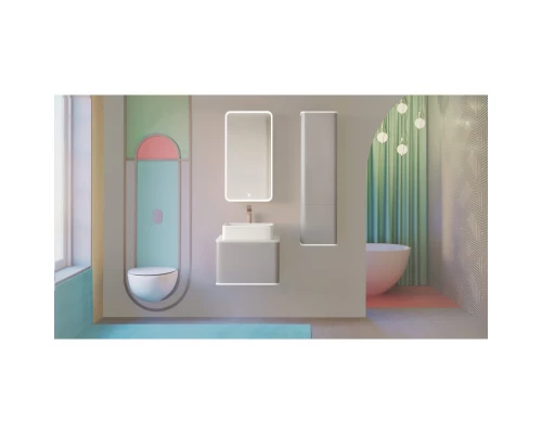 Зеркальный шкаф 45,5x85,5 см французский серый R Jorno Pastel Pas.03.46/GR