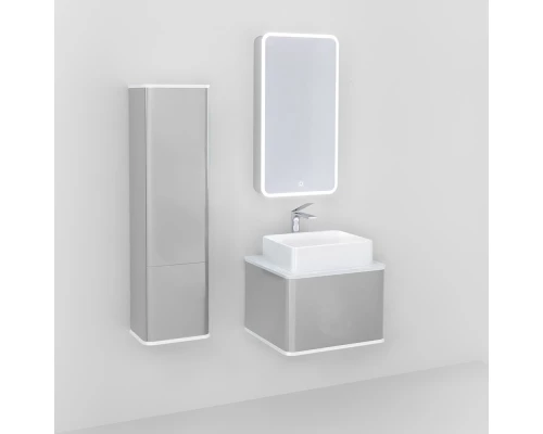 Зеркальный шкаф 45,5x85,5 см французский серый R Jorno Pastel Pas.03.46/GR