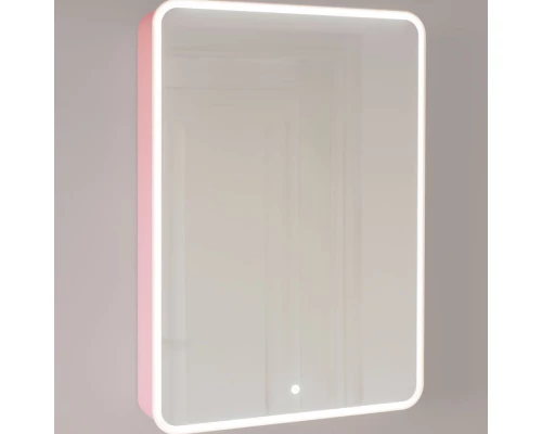 Зеркальный шкаф 60x85,5 см розовый иней R Jorno Pastel Pas.03.60/PI