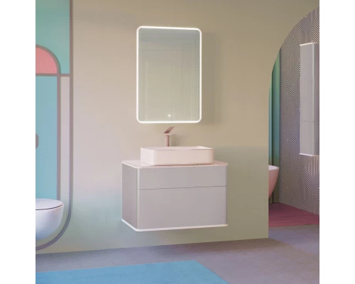 Зеркальный шкаф 60x85,5 см французский серый R Jorno Pastel Pas.03.60/GR