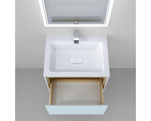 Тумба белый/дуб 61,6 см Jorno Glass Gla.01.62/P/W