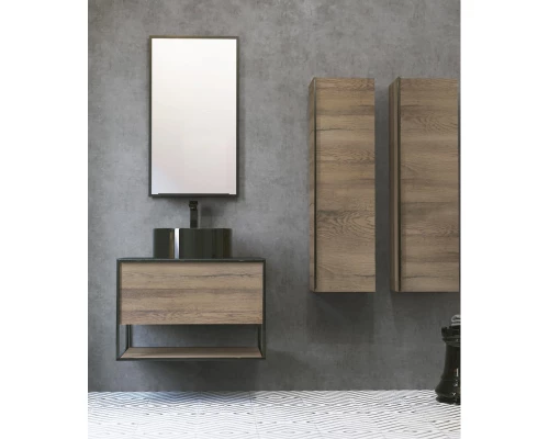 Зеркало 50x90 см Jorno Steal Ste.02.50/Pl/B