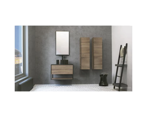 Зеркало 50x90 см Jorno Steal Ste.02.50/Pl/B