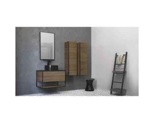 Зеркало 50x90 см Jorno Steal Ste.02.50/Pl/B