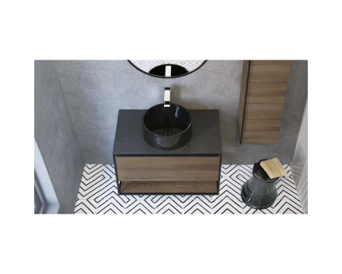 Зеркало 77x77 см Jorno Steal Ste.02.77/B