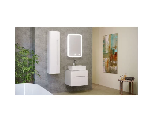 Зеркальный шкаф 50,8x75,6 см белый R Jorno Bosko Bos.03.50/W