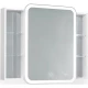 Зеркальный шкаф 100x80 см белый Jorno Bosko Bos.03.100/W