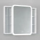 Зеркальный шкаф 100x80 см белый Jorno Bosko Bos.03.100/W