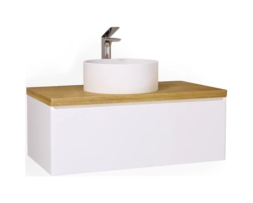 Тумба белый матовый 100,2 см Jorno Solis Sol.01.100/P/W