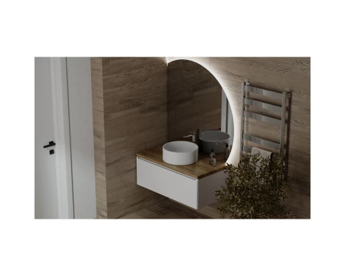 Тумба белый матовый 100,2 см Jorno Solis Sol.01.100/P/W