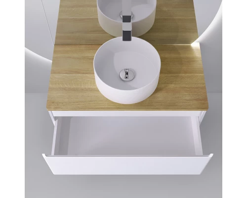 Тумба белый матовый 100,2 см Jorno Solis Sol.01.100/P/W