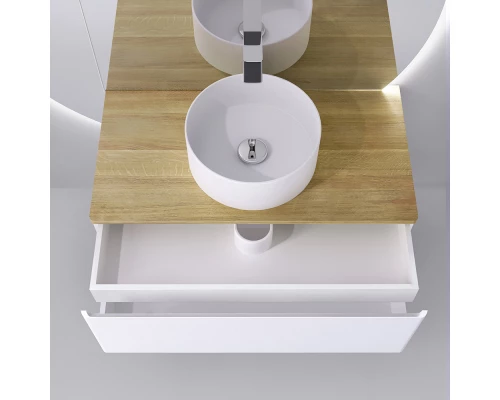 Тумба белый матовый 100,2 см Jorno Solis Sol.01.100/P/W