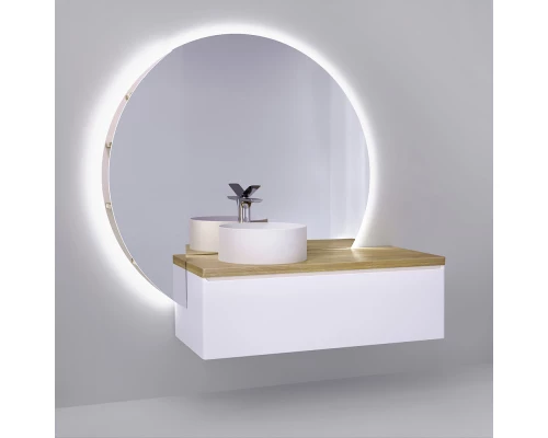 Тумба белый матовый 120,2 см Jorno Solis Sol.01.120/P/W