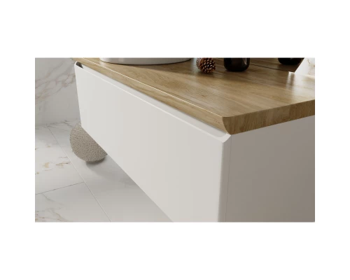 Тумба белый матовый 120,2 см Jorno Solis Sol.01.120/P/W