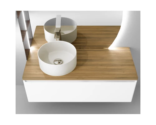 Тумба белый матовый 120,2 см Jorno Solis Sol.01.120/P/W