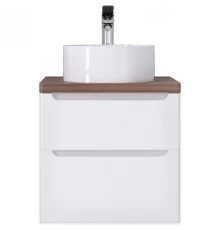 Тумба белый глянец 60 см Jorno Wood Wood.01.60/P/W + Wood.06.60/DW