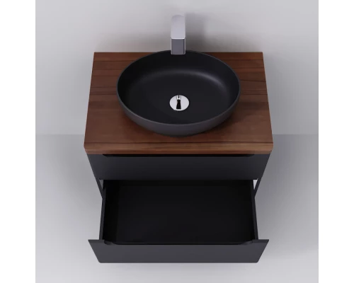 Тумба серый матовый 80 см Jorno Wood Wood.01.80/P/GR + Wood.06.80/DW