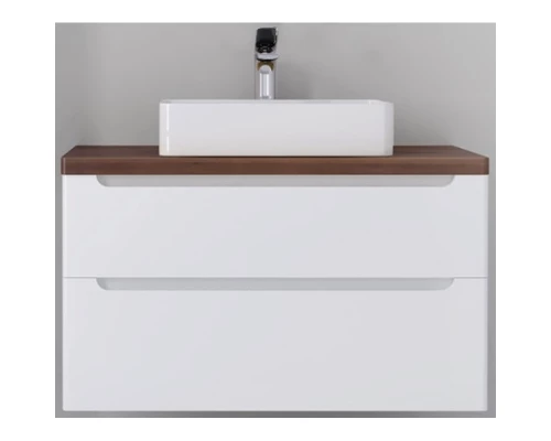 Тумба белый глянец 100 см Jorno Wood Wood.01.100/P/W + Wood.06.100/DW