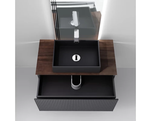 Тумба антрацит 100 см Jorno Strong Str.01.100/P/A