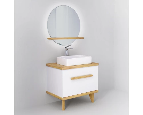 Тумба белый/дуб 80 см Jorno Simply Sim.01.80/P/BuL-W