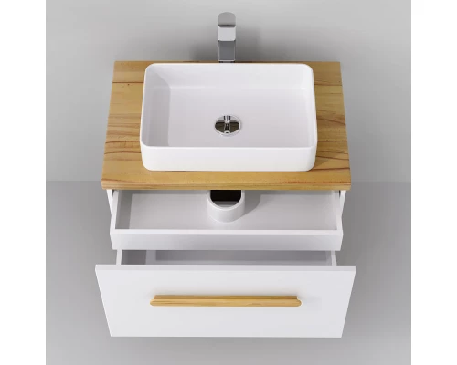 Тумба белый/дуб 80 см Jorno Simply Sim.01.80/P/BuL-W