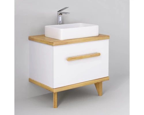 Тумба белый/дуб 80 см Jorno Simply Sim.01.80/P/BuL-W