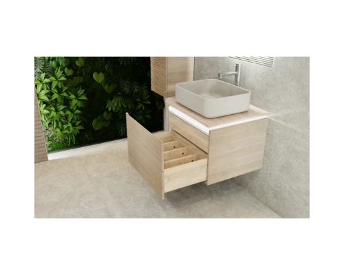 Тумба с раковиной бук светлый 60 см Jorno Karat