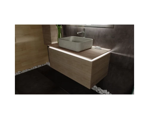 Тумба с раковиной бук светлый 100 см Jorno Karat