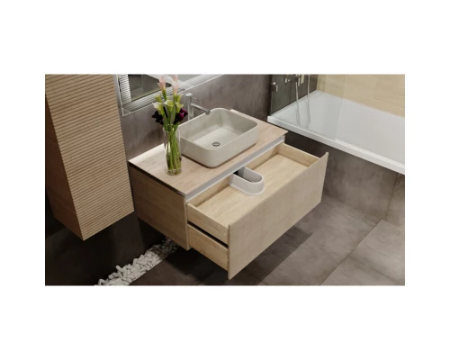 Тумба с раковиной бук светлый 100 см Jorno Karat