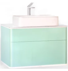 Тумба с раковиной бирюзовый бриз 81,4 см Jorno Pastel