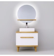 Комплект мебели белый/дуб 80 см Jorno Simply