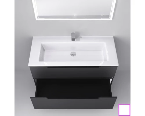 Тумба с раковиной белый 106,8 см Jorno Slide