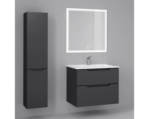 Тумба с раковиной антрацит 76,5 см Jorno Slide