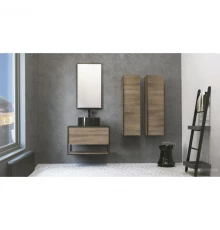 Комплект мебели древесный аттик/черный 75 см Jorno Steal SET/Ste.01.75/P/Da/0025403/Ste.02.50/Pl/B