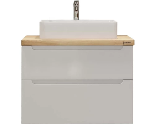 Тумба белый глянец 80 см Jorno Wood Wood.01.80/P/W + Wood.06.80/LW